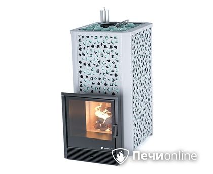 Дровяная печь-каменка ИзиСтим Ялта 35 (Березовый лист), AISI 321 в Астане